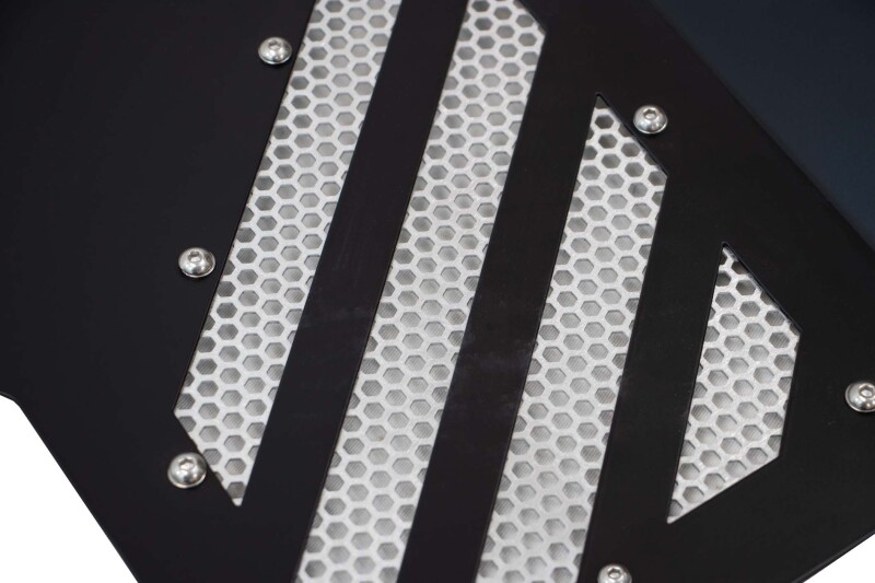 Jeep Wrangler Unlimited Inner Fender Kit - Front - Fishbone Offroad - Black Powdercoat - `18-`27